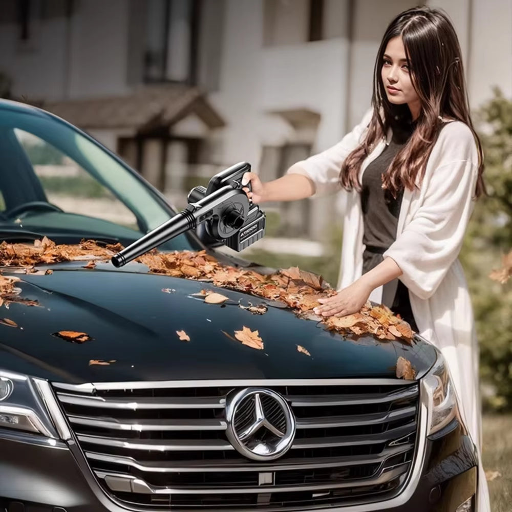 2 in 1 Turbo Blower Electric Wireless Powerful Vehicle-Mounted Blower Vacuum Cleaner for Home Car Leaf Snow Remover Air Blower