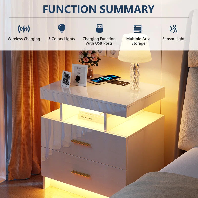 Ashten 2 - Drawer Nightstand