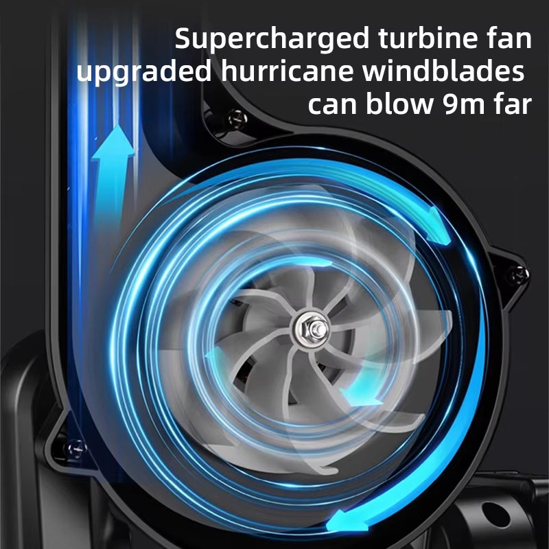 2 in 1 Turbo Blower Electric Wireless Powerful Vehicle-Mounted Blower Vacuum Cleaner for Home Car Leaf Snow Remover Air Blower