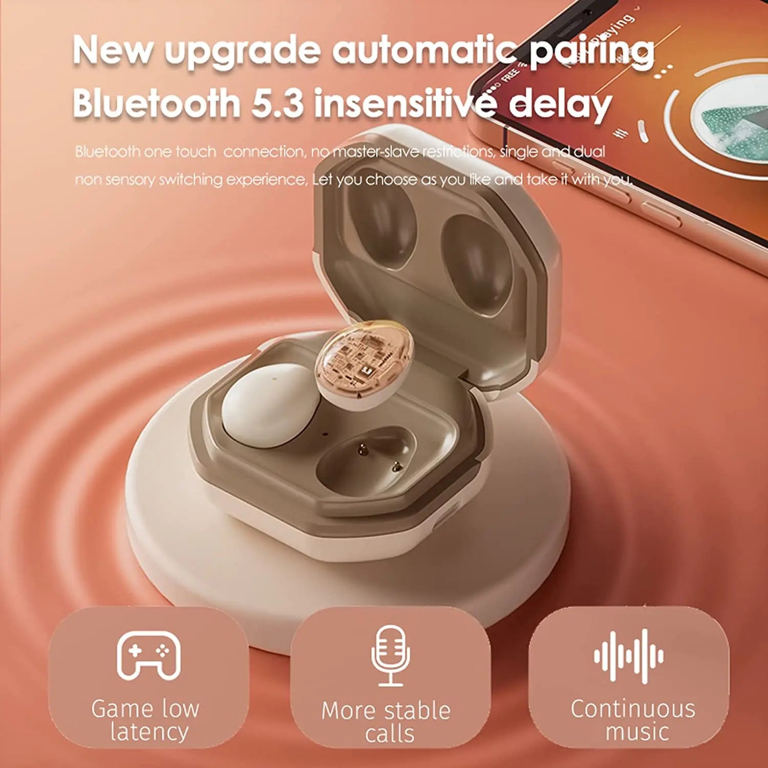 Experience Ultimate Comfort with Wireless Bluetooth Mini In-Ear Sleep Earbuds Featuring Advanced Noise Cancelling Technology