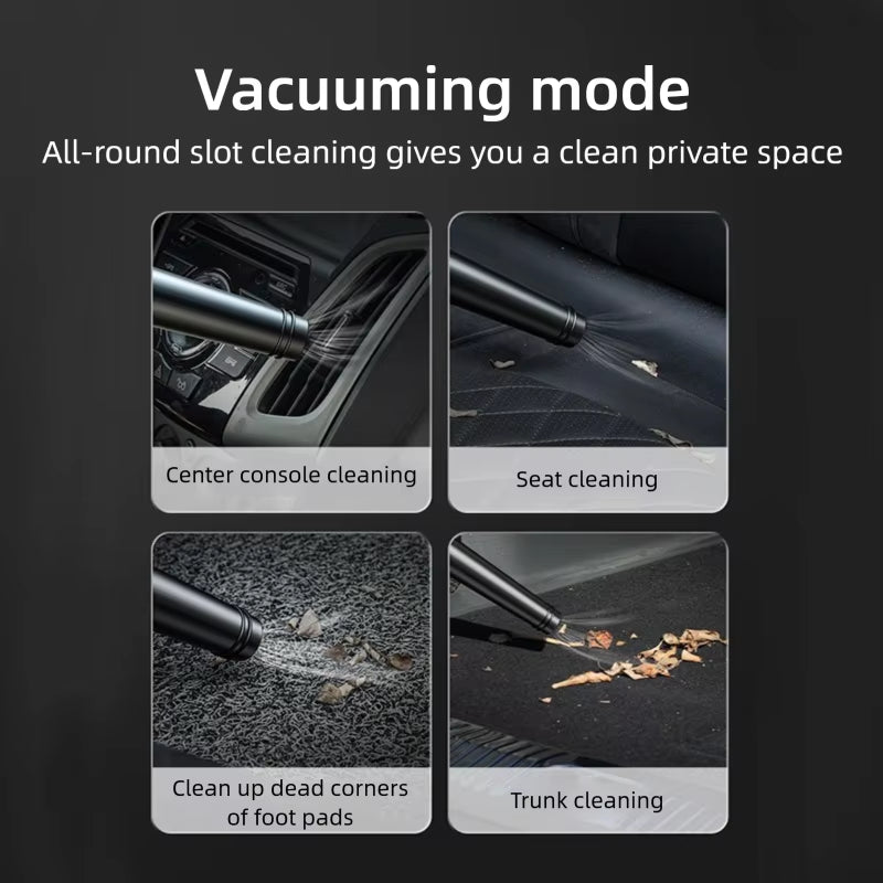 2 in 1 Turbo Blower Electric Wireless Powerful Vehicle-Mounted Blower Vacuum Cleaner for Home Car Leaf Snow Remover Air Blower