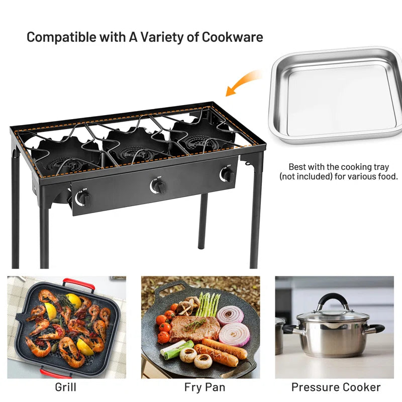 Gymax 3 - Burner High Pressure Propane Outdoor Stove
